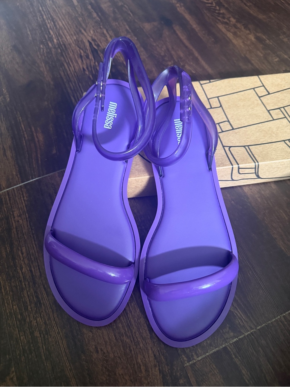 Melissa Women's Violet Jelly Slingback Sandals